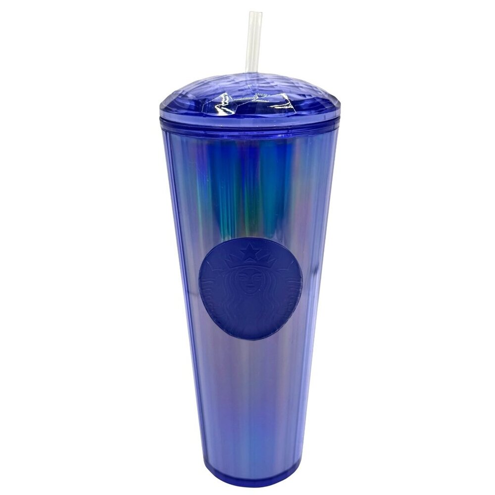 Starbucks Fall 2022 Ocean‎ Kaleidoscope Dome 24 Ounce Venti Tumbler With Straw